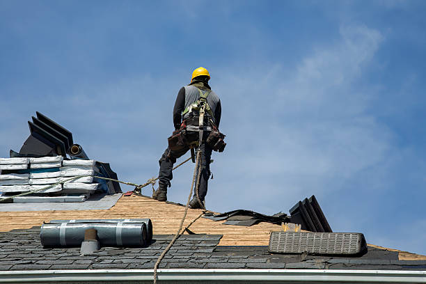 Professional Roofing technician working in Loveville, MD